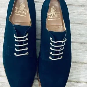 Crockett & Jones of England, The Bermuda Buck in navy suede. Size 12 $635 New!! Teign Navy Suede | Crockett & Jones – Crockett & Jones US main image 4